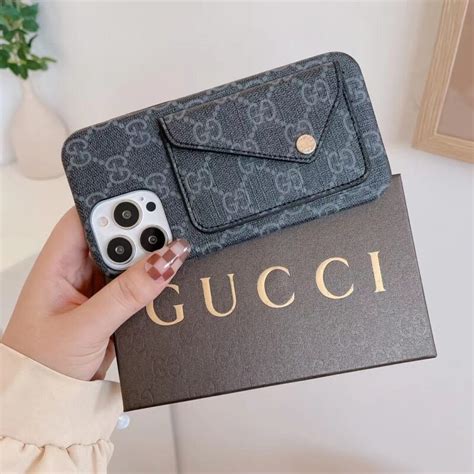 gucci phone case with card holder|gucci signature card case.